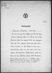 la Rue, Emile de. ALS to