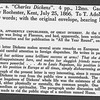 Trollope, [Thomas Adolphus]. ALS to