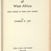 Young People of West Africa