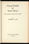 Young People of West Africa