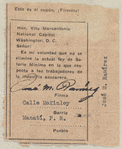 Signed newspaper clipping in support of minimum wage