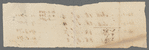 Fragment of paper with some dimensions