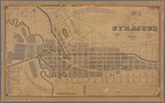 Map of the village of Syracuse and the village of Lodi, 1834