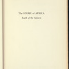 The Story of Africa South of the Sahara