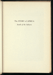 The Story of Africa South of the Sahara