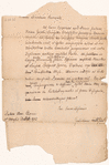 Letter to Domine Johannes Ritzema