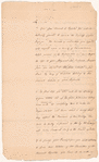 Letter to an unidentified recipient