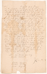 Letter from Isaack Keeler, Richard Armstrong and James Raymond, Committee at Ridgefield, Connecticut