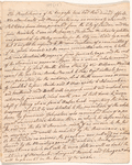 Letter recounting debates in Parliament relating to America