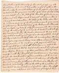 Letter recounting debates in Parliament relating to America