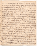 Letter recounting debates in Parliament relating to America