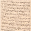 Letter recounting debates in Parliament relating to America