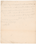 Letter from William Knox to John Blackburn