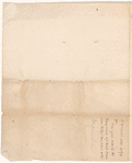 Letter from William Knox to John Blackburn