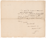 Letter to Lord Dorchester [Guy Carleton]