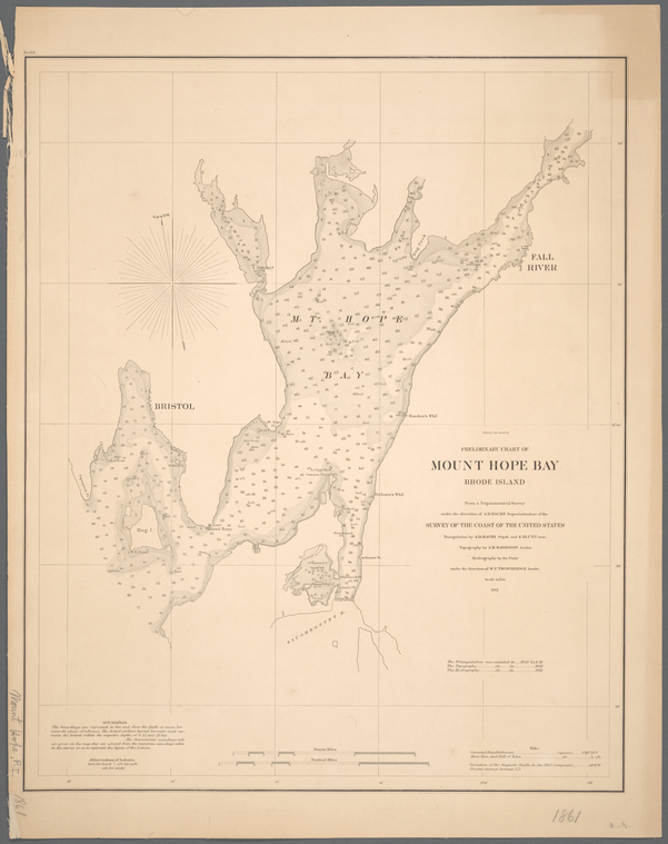 Preliminary chart of Mount Hope Bay, Rhode Island - NYPL Digital ...