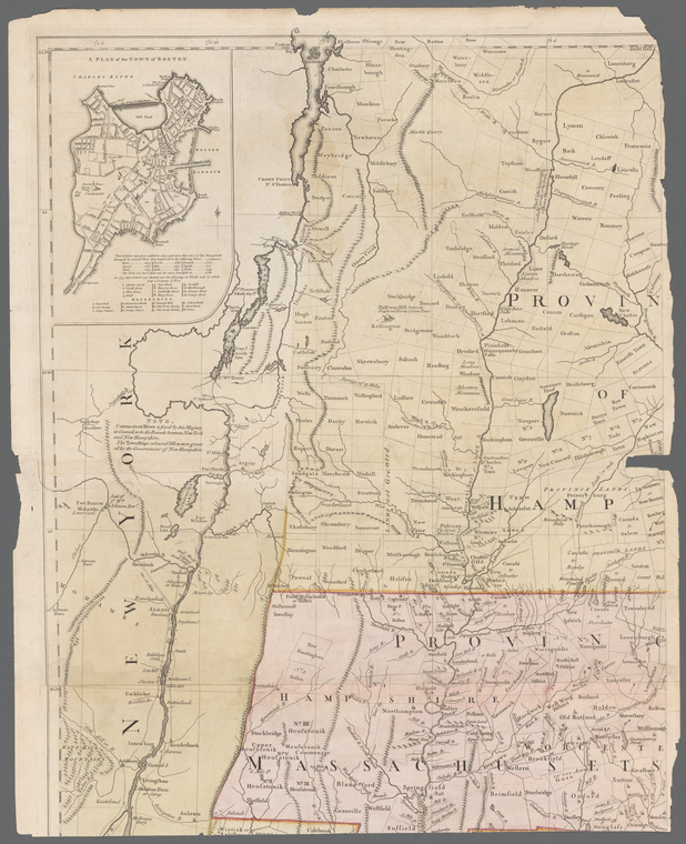 A map of the most inhabited part of New England - NYPL Digital Collections