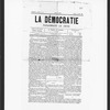 La Democratie, Paraissant le Jeudi, 1889, June 20, Port-Au-Prince