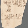 Piece of paper with calculations