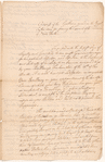 [Andrew] Elliot's draft of an address to Governor [James] Robertson