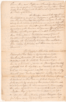 [Andrew] Elliot's draft of an address to Governor [James] Robertson