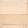 [Andrew] Elliot's draft of an address to Governor [James] Robertson