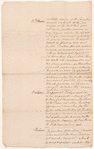 Analysis of Governor's commission of 12 September 1791