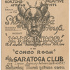 Front page of a folded flyer for Asadata Dafora's Shogola Aloba Group production of "Kykunkor," at the Congo Room of the Saratoga Club, Harlem, New York, performed on March 24, 1934