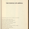 The Peoples of Africa