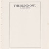 The blind owl (Screenplay) / Reza Abdoh