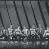 Dancers performing "Percussion III" in the stage production Dancin'