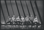 Dancers performing "Percussion III" in the stage production Dancin'
