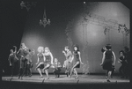 Chorus performing "Rich Man's Frug" in the stage production Sweet Charity