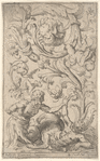 A Chimerical Man Striking a Centaur with a Club