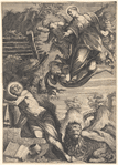 The Madonna Appearing to St. Jerome, after a painting by Tintoretto