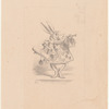 Drawing of the White Rabbit as a herald