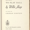 Born to Play Ball