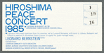 Ticket for Hiroshima concert, Journey of Peace tour