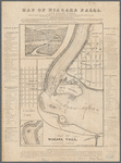 Map of Niagara Falls, and guide table