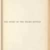 The Story of the Negro Retold