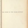 The Story of the Negro Retold