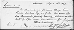 Chapman and Hall. Promissory notes for 1000 [pounds] for Dickens' Great expectations