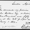Chapman and Hall. Two promissory notes for 1000 [pounds] and 1250 [pounds] respectively, drawn by Chapman and Hall to the order of Charles Dickens for his Great expectations