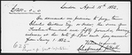 Chapman and Hall. Two promissory notes for 1000 [pounds] and 1250 [pounds] respectively, drawn by Chapman and Hall to the order of Charles Dickens for his Great expectations