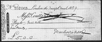 Check for 5 [pounds] made out by Dickens to "Gad's Hill"