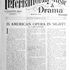 International music and drama