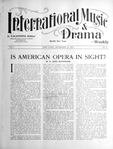 International music and drama