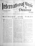 International music and drama
