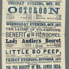 Broadside for the stage production The Octoroon, or Life in Louisiana