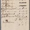 Henry Ten Eyck docket of actions at law and related documents
